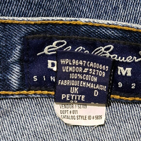 Vintage Eddie Bauer Mom Jeans 18 Petite Womens 90s/y2k High Rise Stonewash 36x30 - Picture 11 of 11